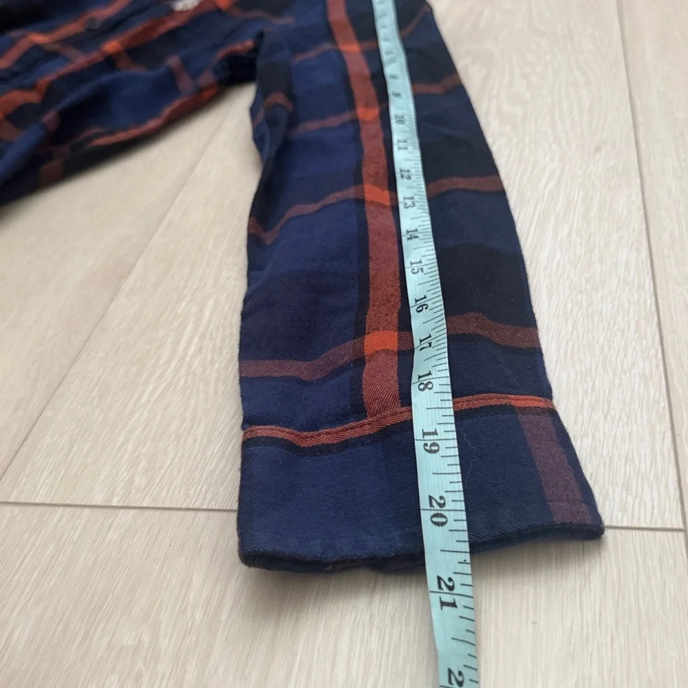 Ralph Lauren Kids' Navy and Orange Checkered Shirt